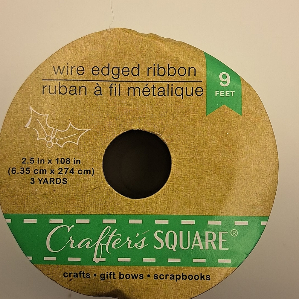 6 Silver Metalic Christmas Craft Ribbons - Picture 7 of 9